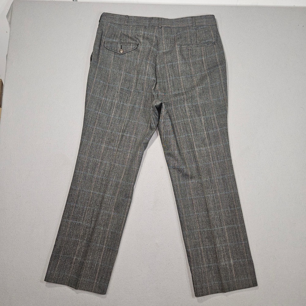 Vanjulian VTG Plaid 2pc Suit Grey 100% Pure Wool Sz M/L - Picture 10 of 10